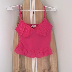 Revolve Pink Crop